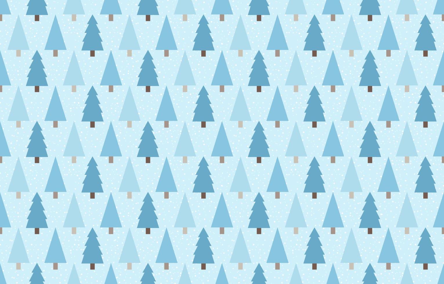 Winter pine trees seamless pattern design vector