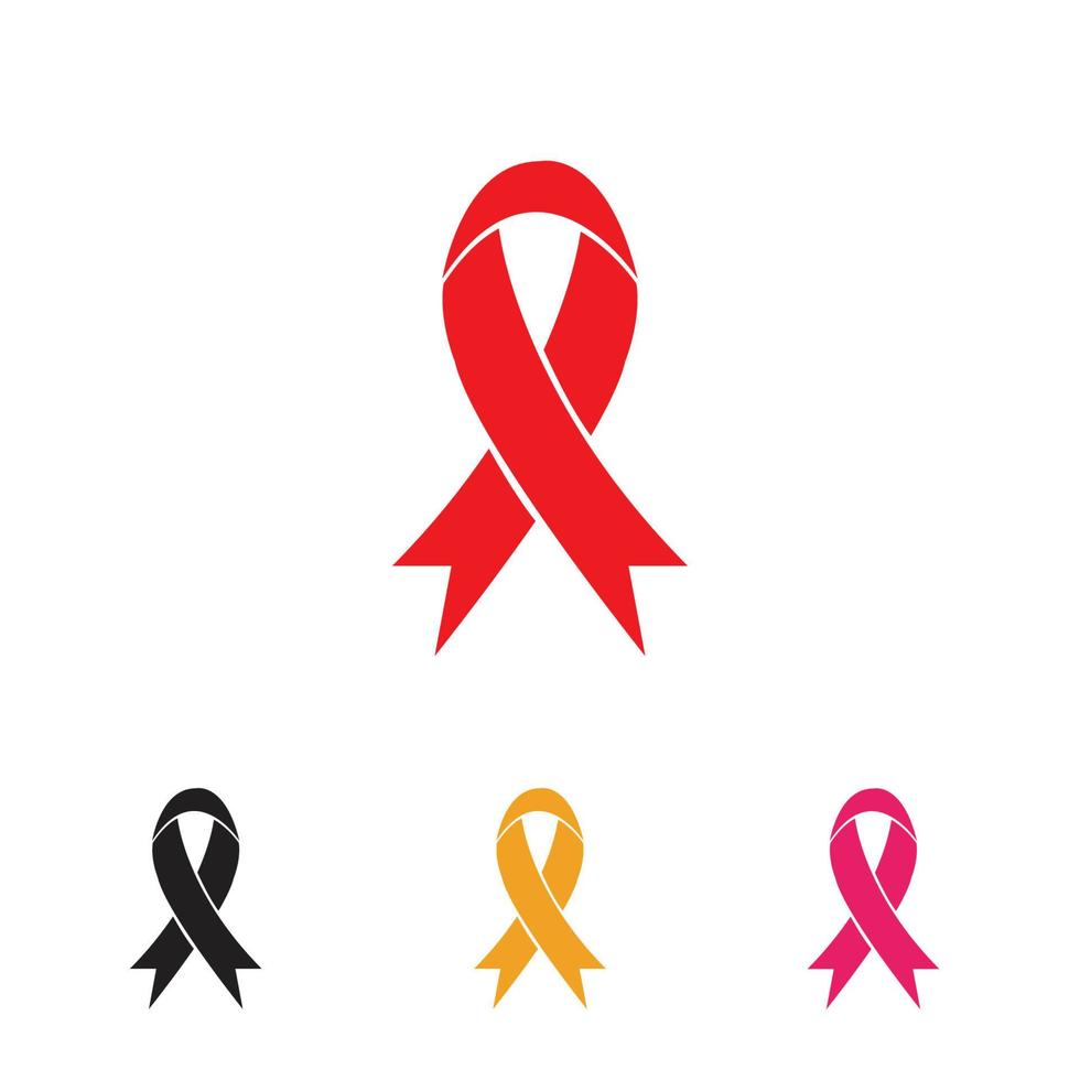 aids ribbon logo vector