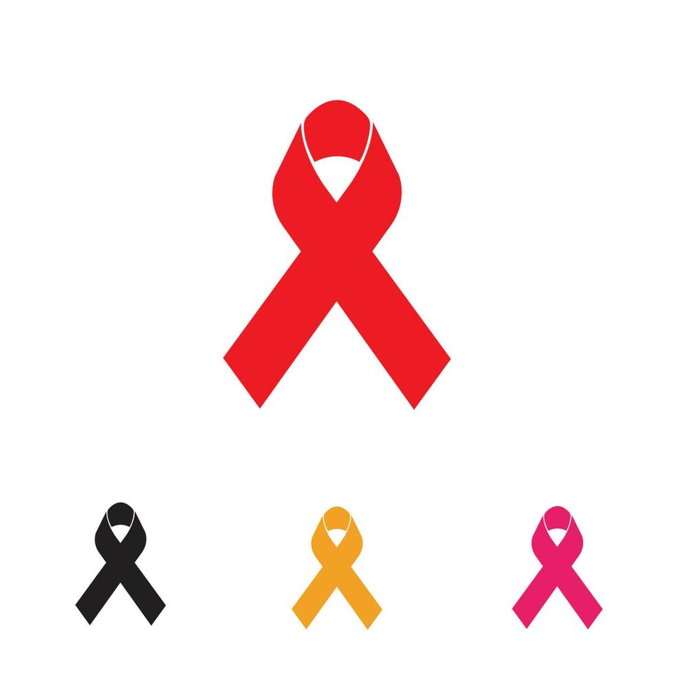 logotipo de la cinta de sida vector