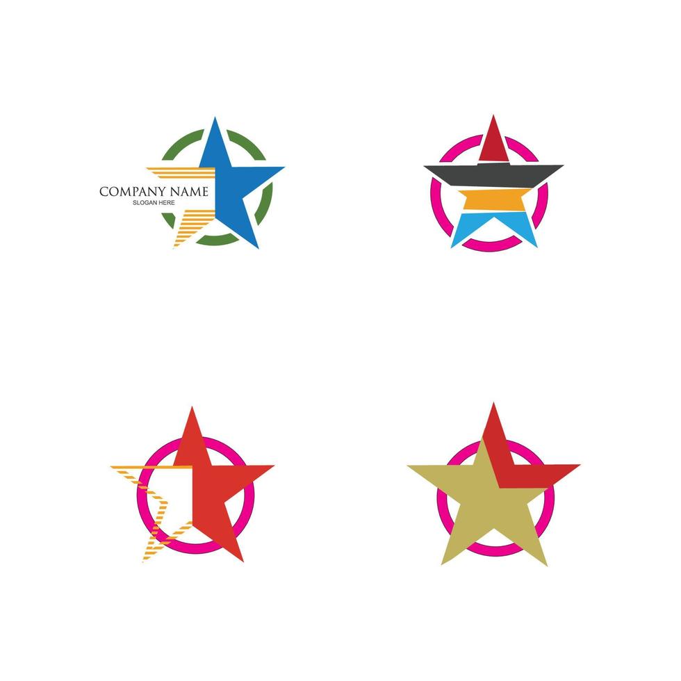 plantilla de icono de estrella vector