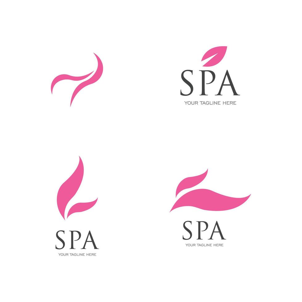 plantilla de diseño de ilustración de vector de logotipo de spa