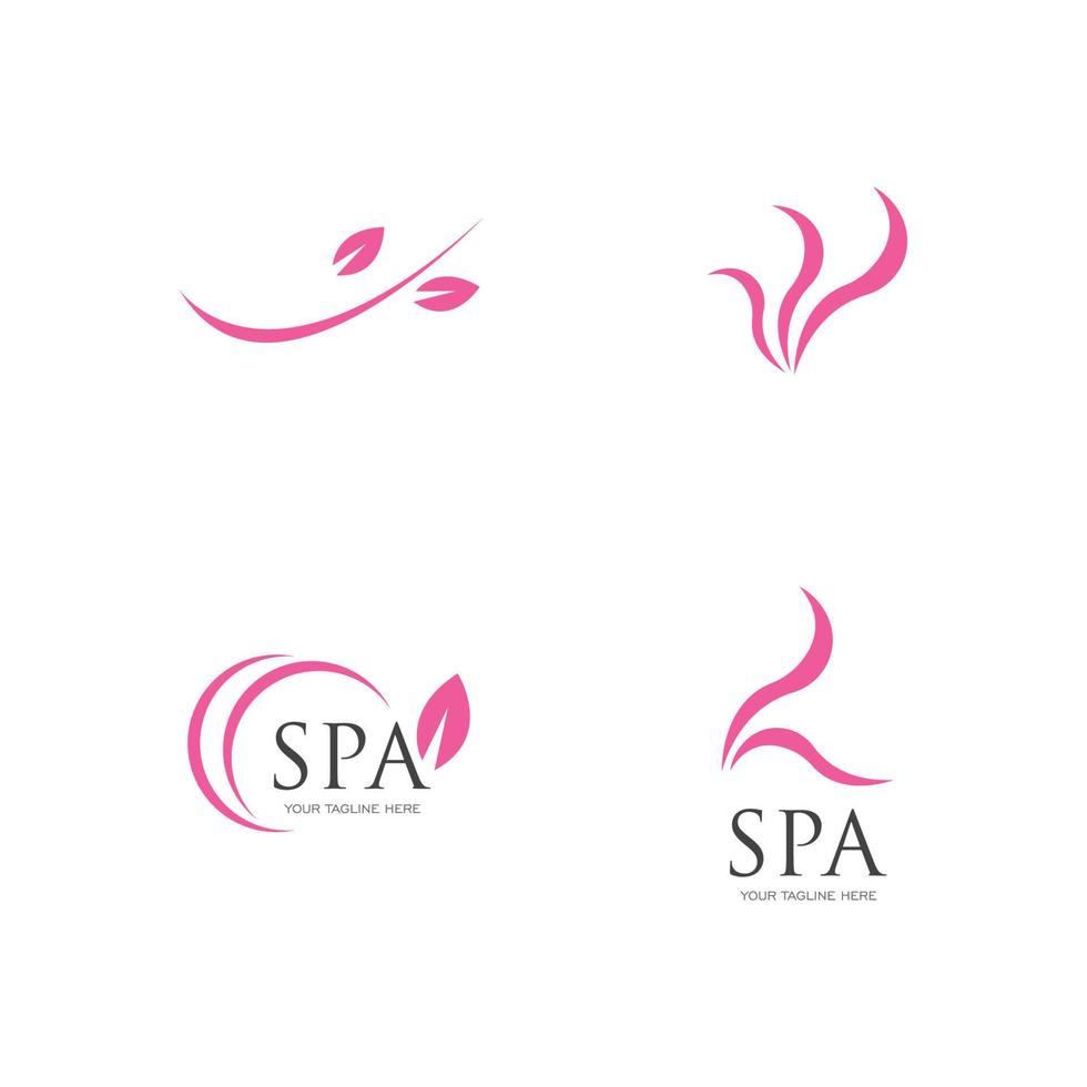 plantilla de diseño de ilustración de vector de logotipo de spa