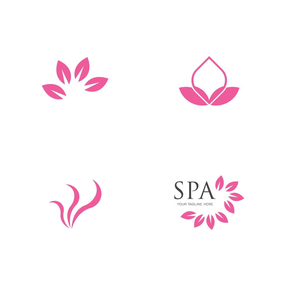 plantilla de diseño de ilustración de vector de logotipo de spa