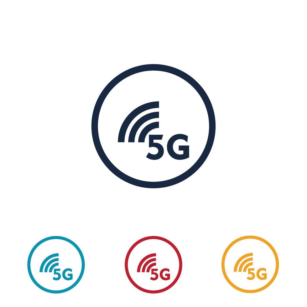 5g logo illustration design template vector