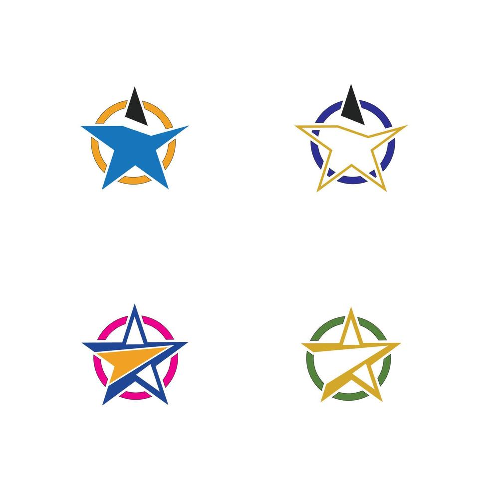 plantilla de icono de estrella vector