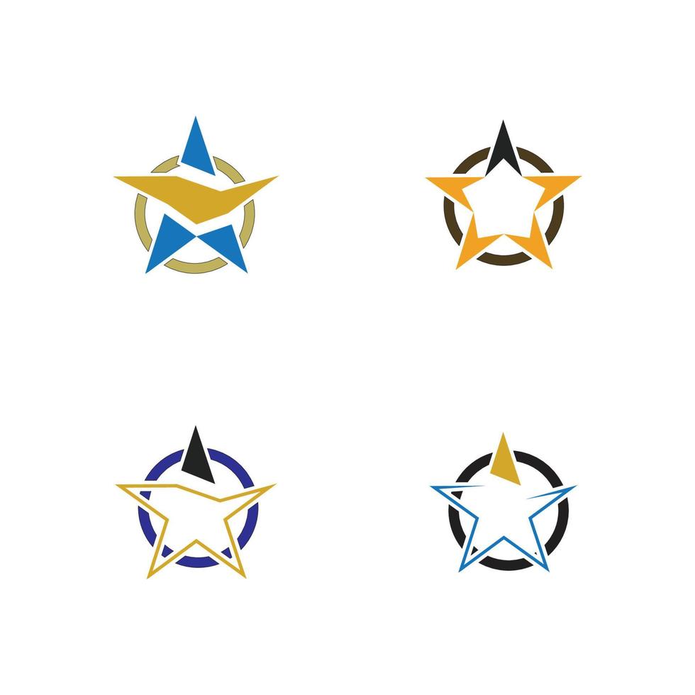 plantilla de icono de estrella vector