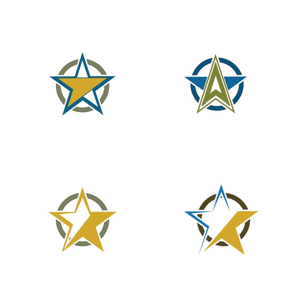 plantilla de icono de estrella vector