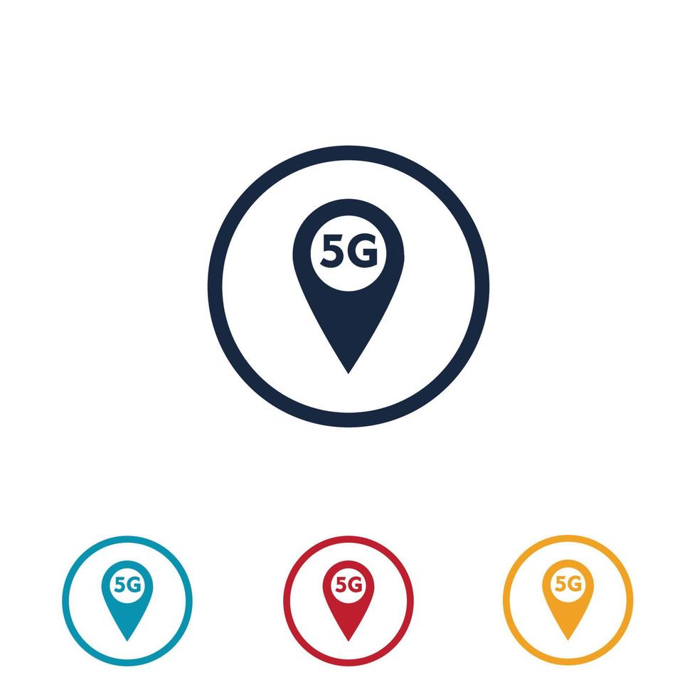 plantilla de diseño de ilustración de logotipo 5g vector