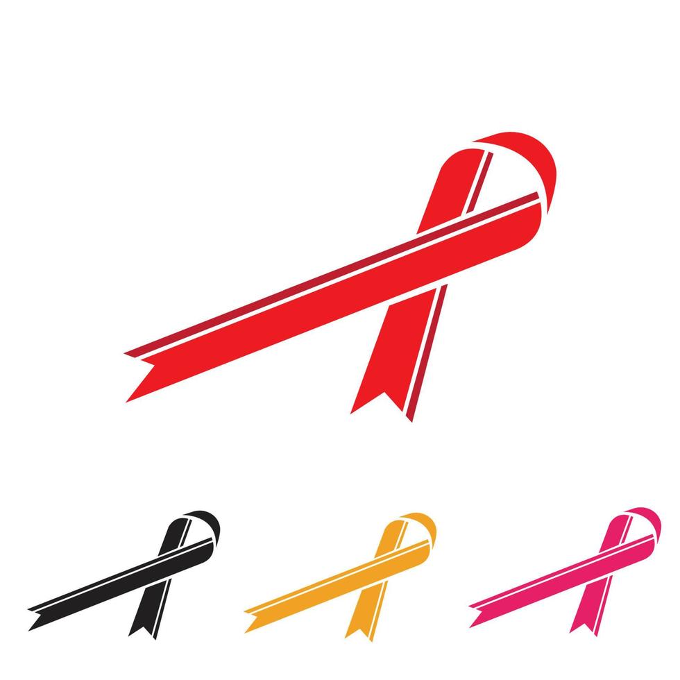 aids ribbon logo vector