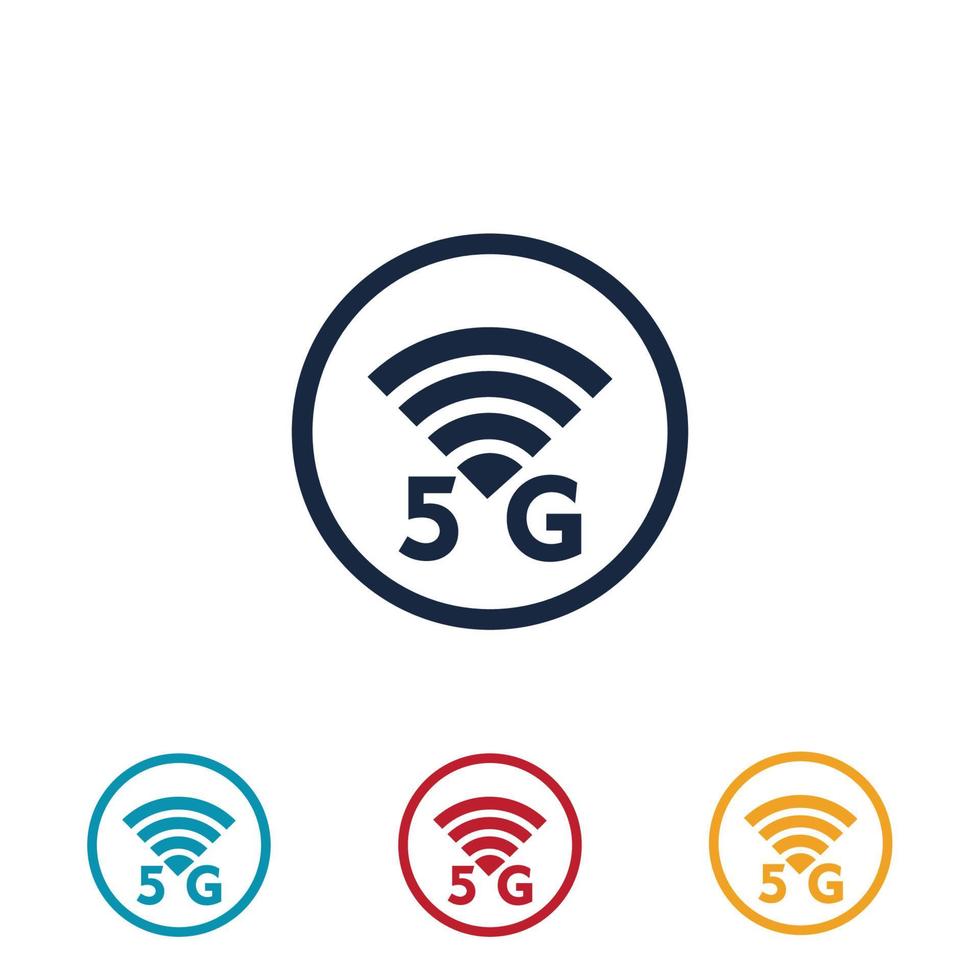 5g logo illustration design template vector