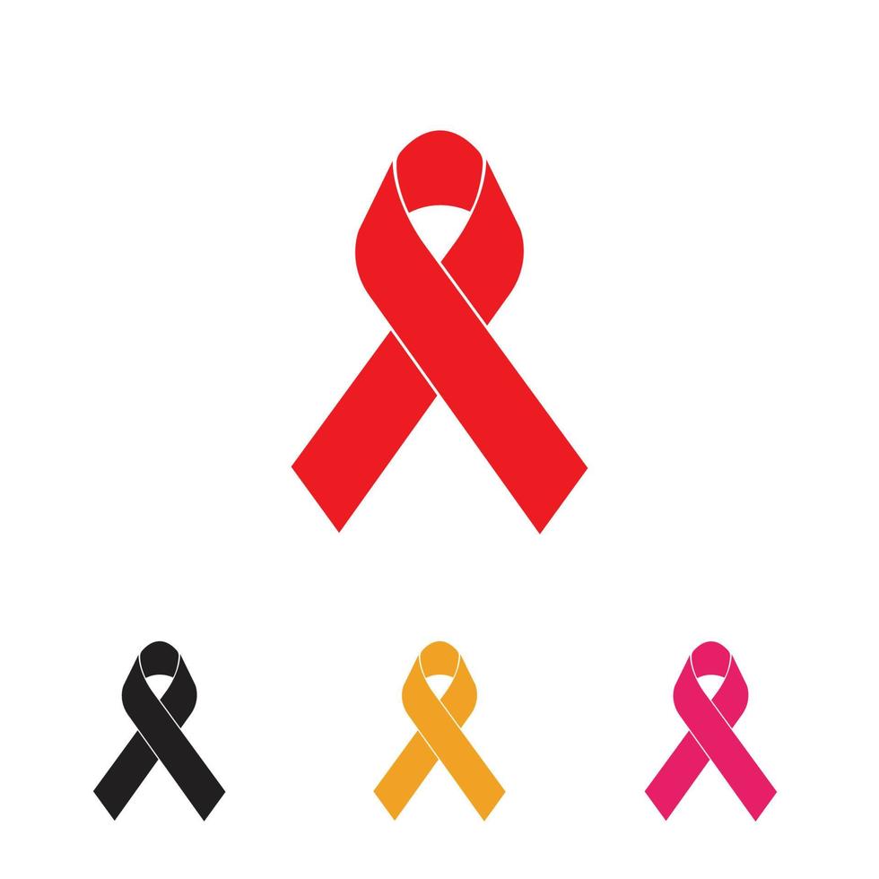 aids ribbon logo vector