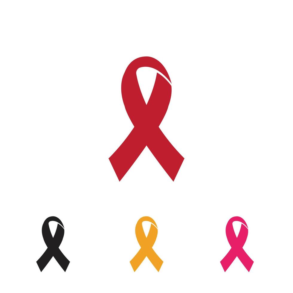 aids ribbon logo vector