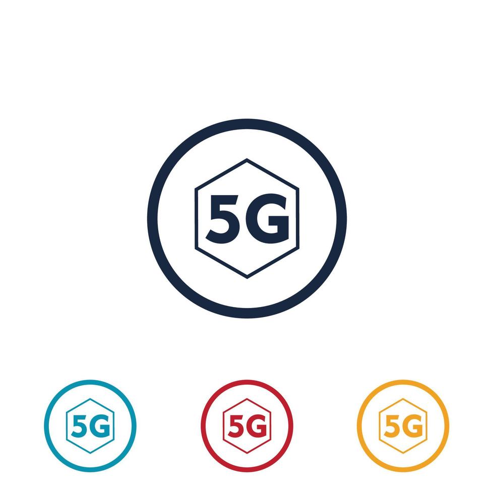 5g logo illustration design template vector