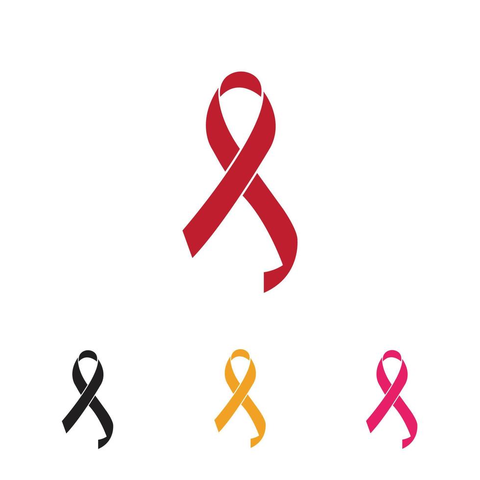 aids ribbon logo vector