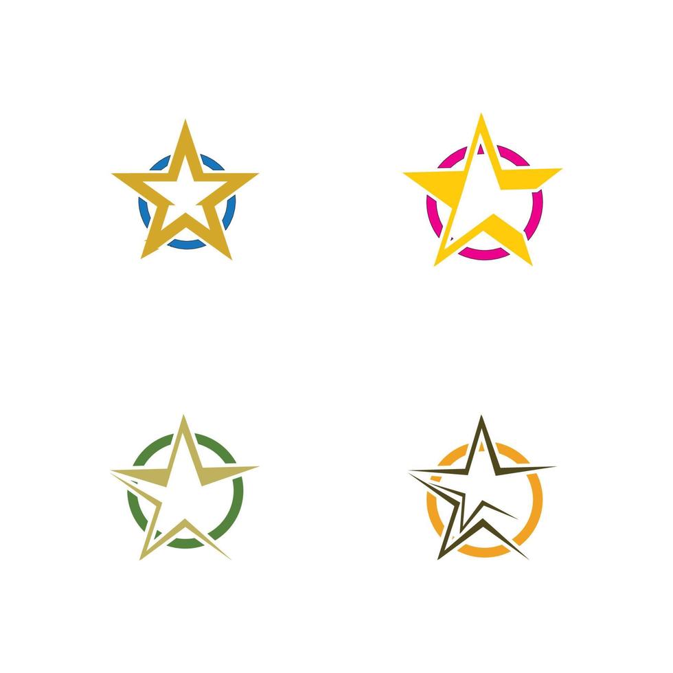plantilla de icono de estrella vector
