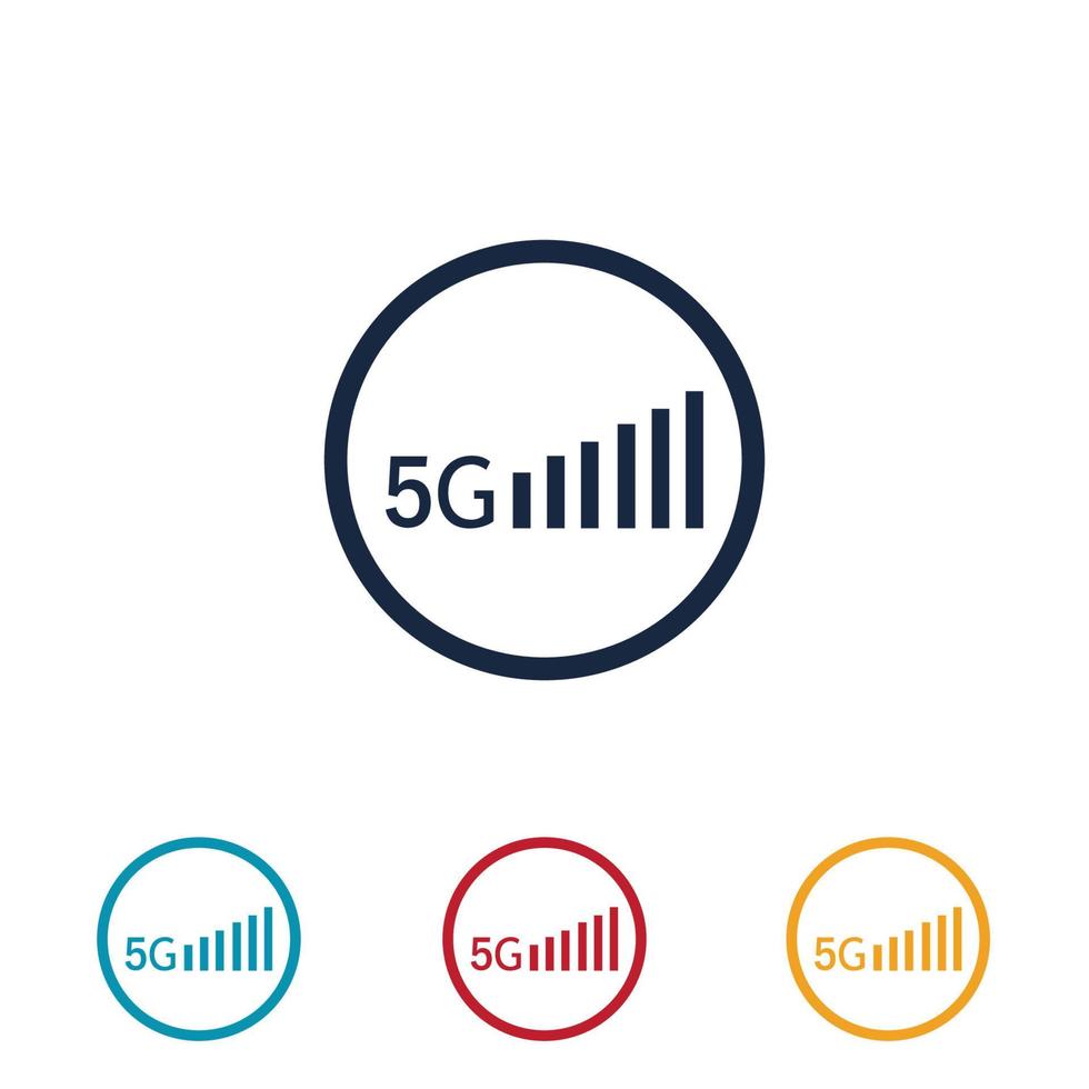 5g logo illustration design template vector