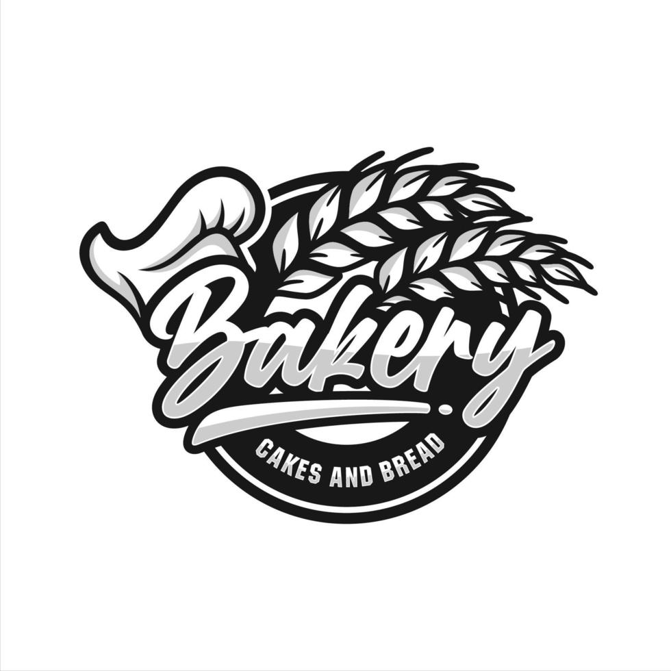 Bakery cakes and bread premium logo vector