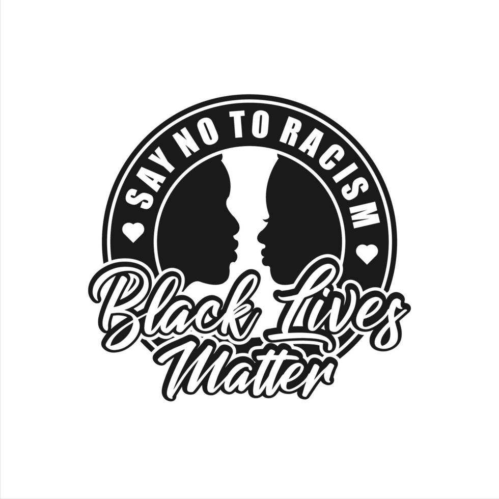 Black Lives Matter Vector Design Logo