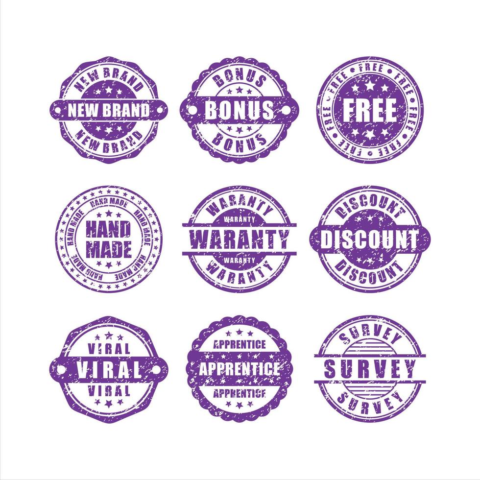 Stamps product vector design Collection