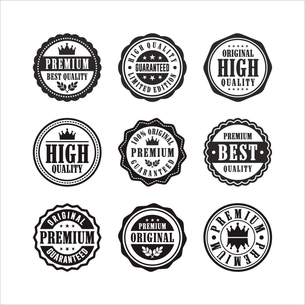 Stamps nine premium high quality collection vector