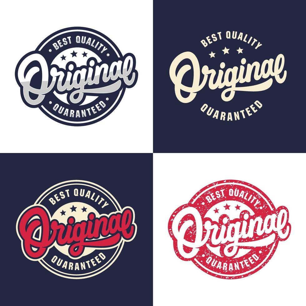 Original best quality and quaranteed style logo collection vector