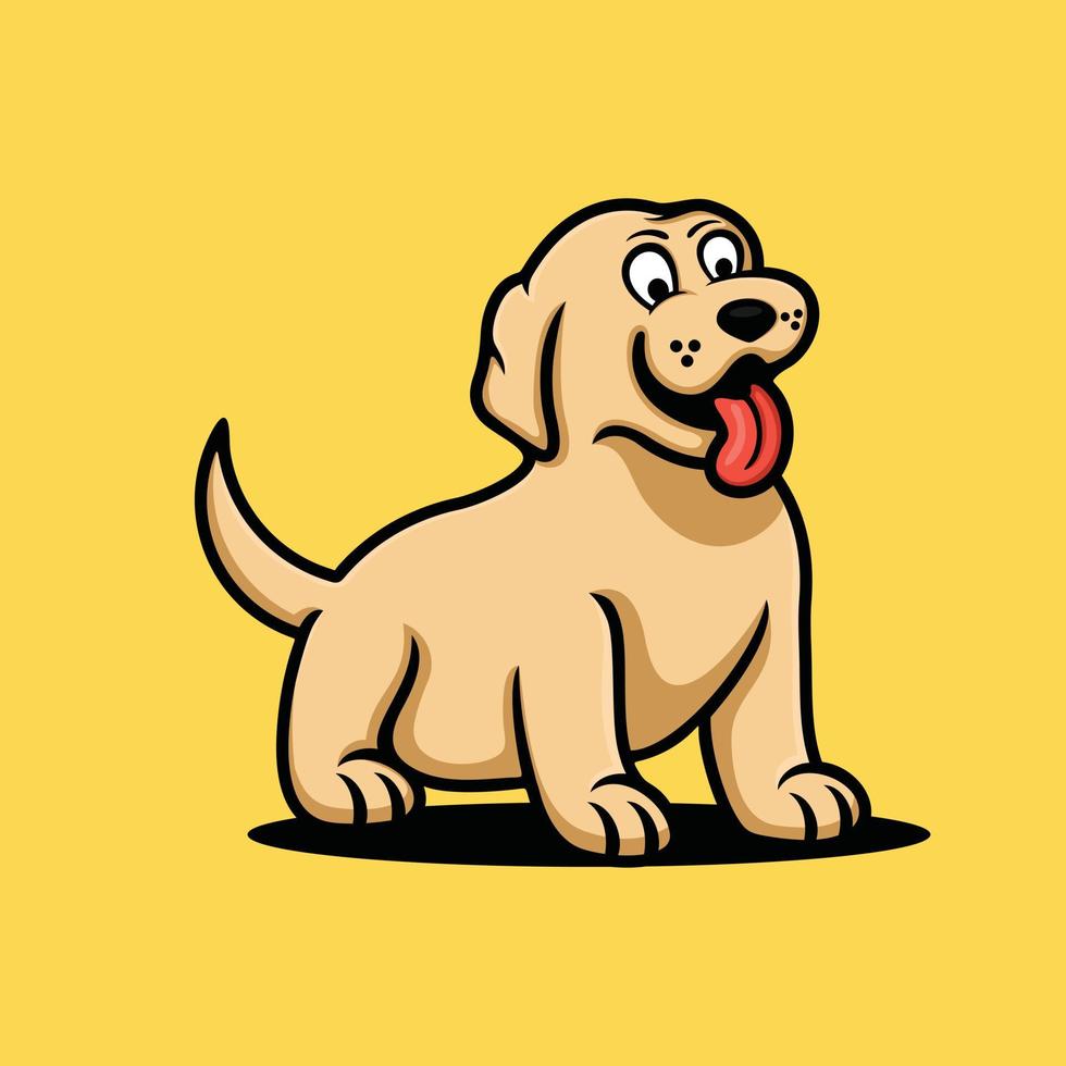 ilustración de lindo perro. vector