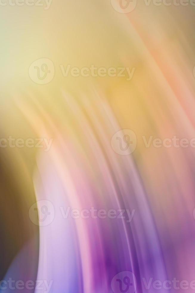 Abstract lilac yellow orange vertical background. Arc lines in the refraction of light. photo