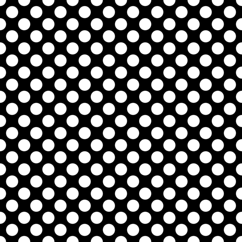 White circle  seamless pattern on black background  for hand bag design,fabric design,phone case,ipad case,curtain,table clothe vector