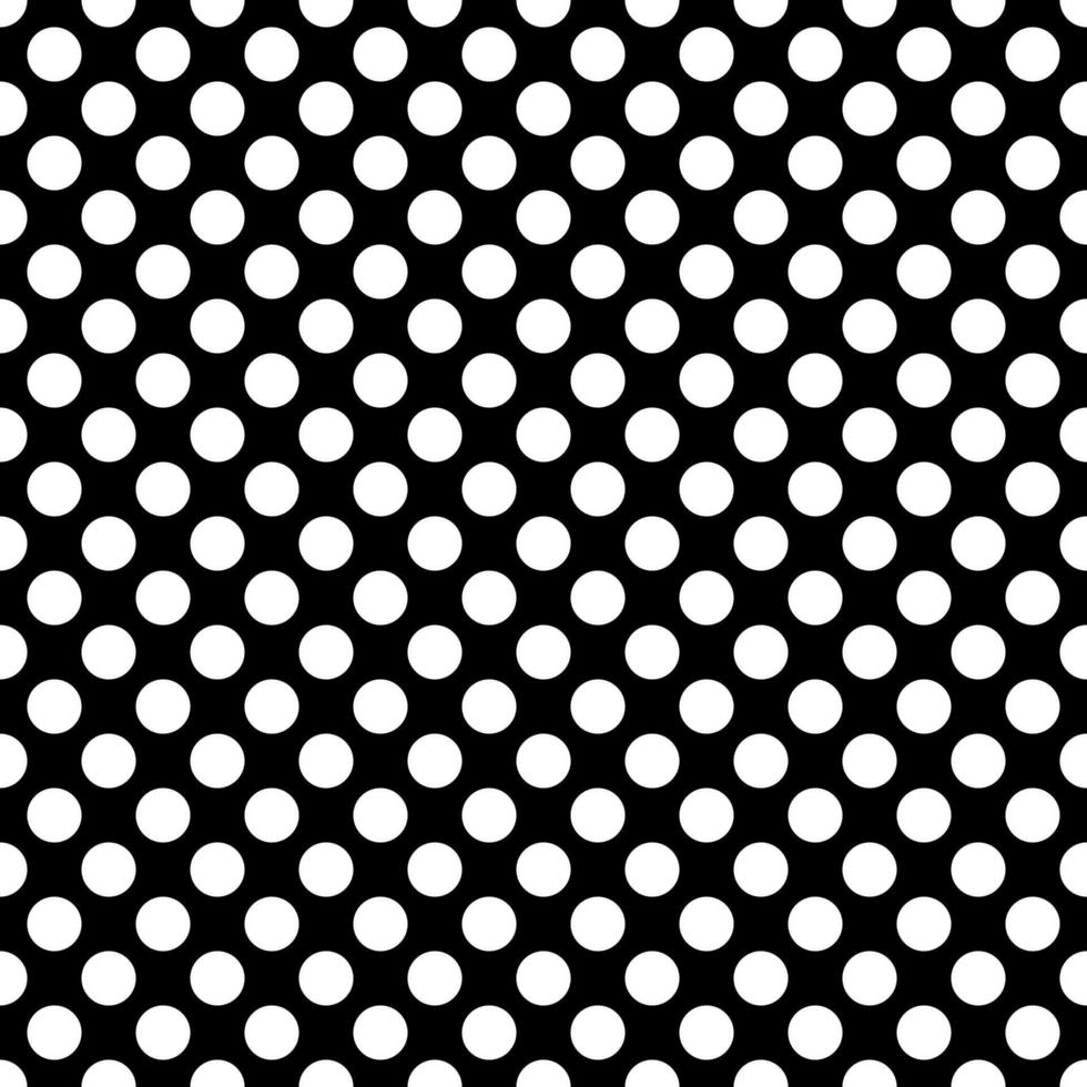 White circle  seamless pattern on black background  for hand bag design,fabric design,phone case,ipad case,curtain,table clothe vector