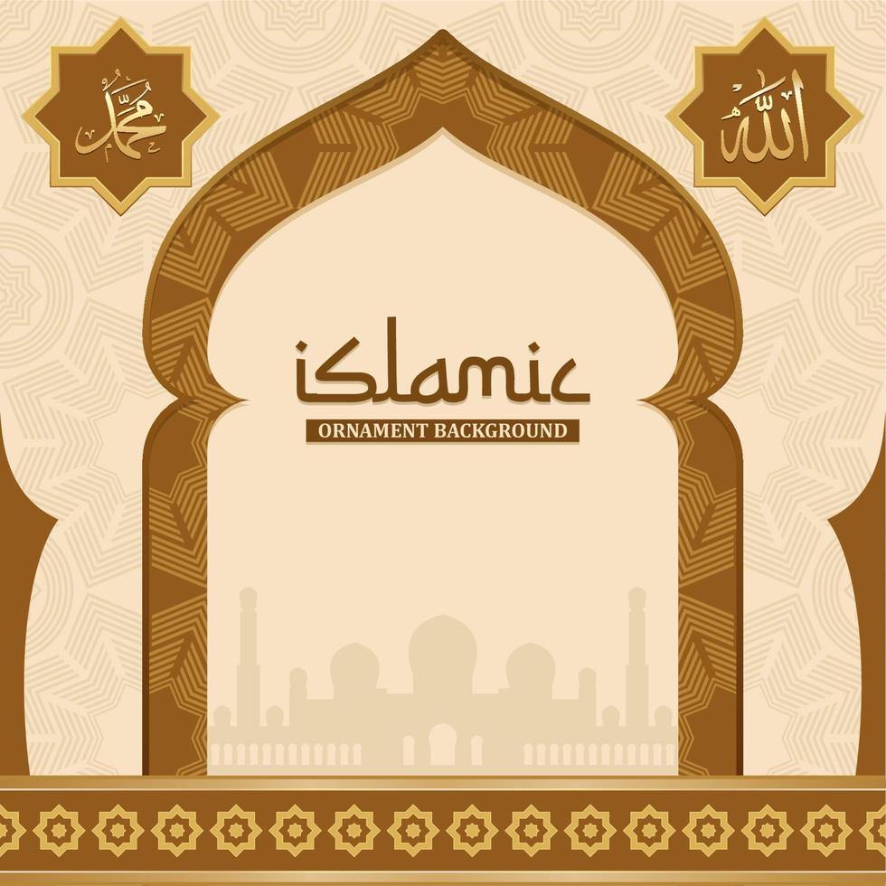 Simple design islamic background vector