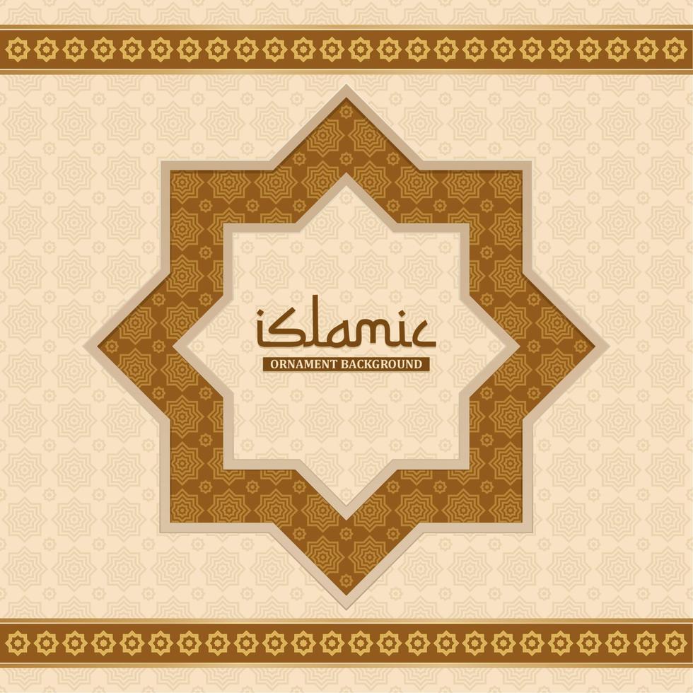 Elegant Islamic Ornament Background vector