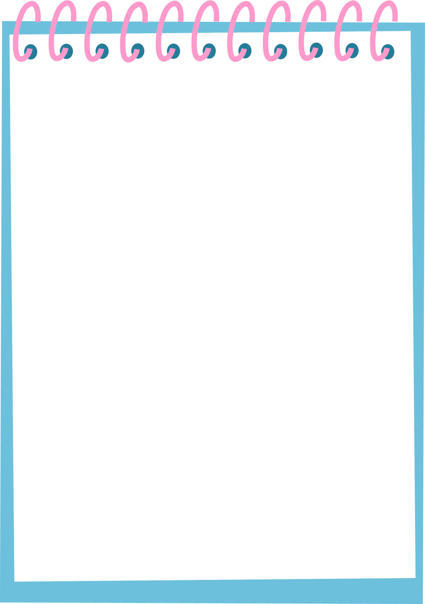Blank notebook template 5419507 Vector Art at Vecteezy