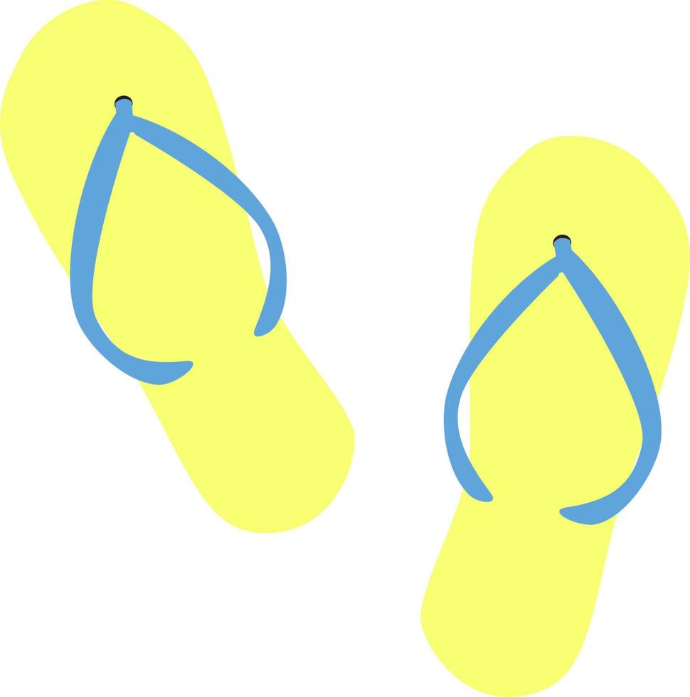 Strap Beach Slippers vector