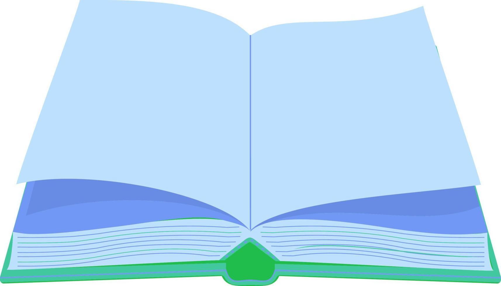 Blank notebook template vector