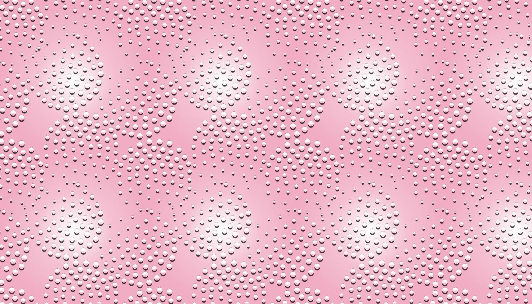puntos de protuberancia sobre fondo rosa. vector