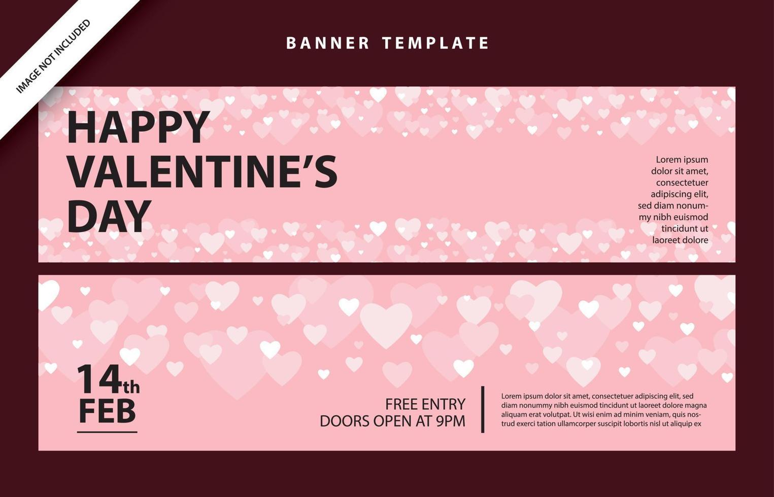 happy valentines day social media poster banner flyer pattern event abstract layout illustration background february party wallpaper template label backdrop modern vector design sale red romantic red