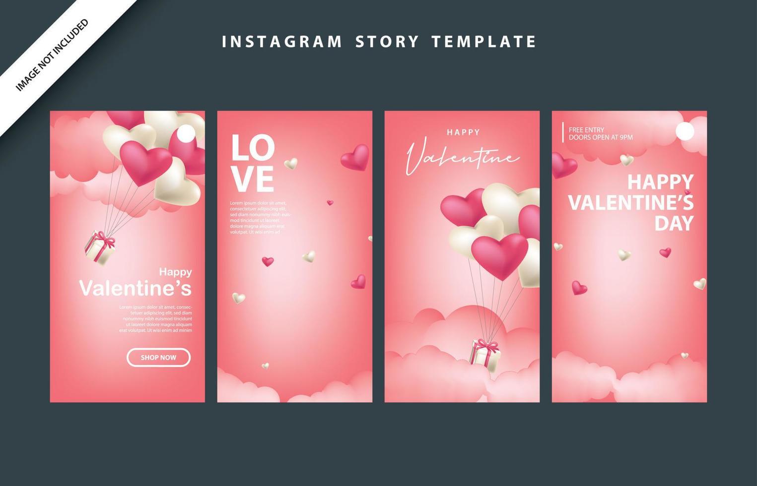 happy valentines day social media poster banner flyer pattern event abstract layout illustration background february party wallpaper template label backdrop modern vector design sale red romantic red