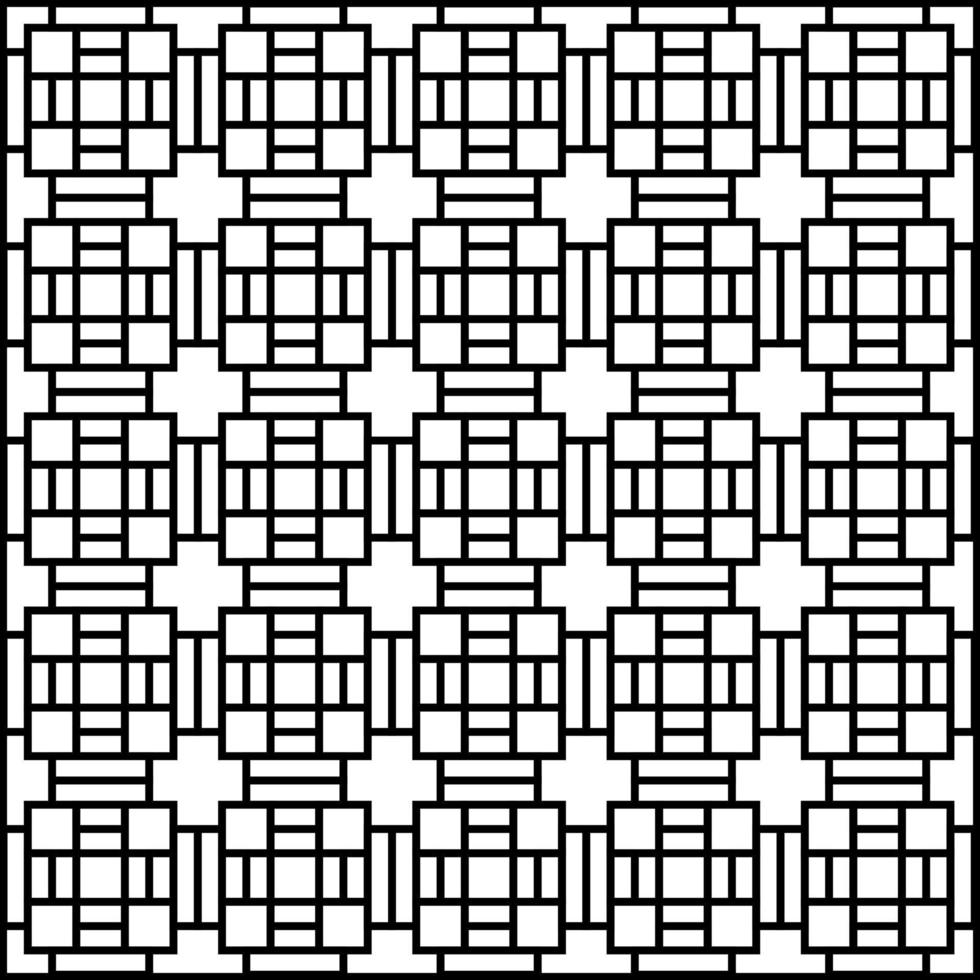 simple shape black and white tile seamless pattern perfect for background or wallpaper vector