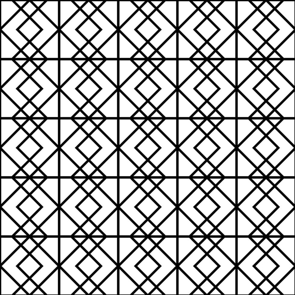 black and white simple shape tile seamless pattern perfect for background or wallpaper vector