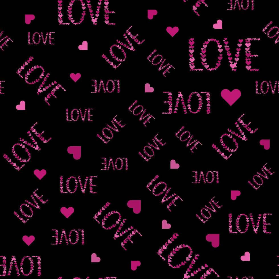 pink love words seamless pattern perfect for background or wallpaper vector