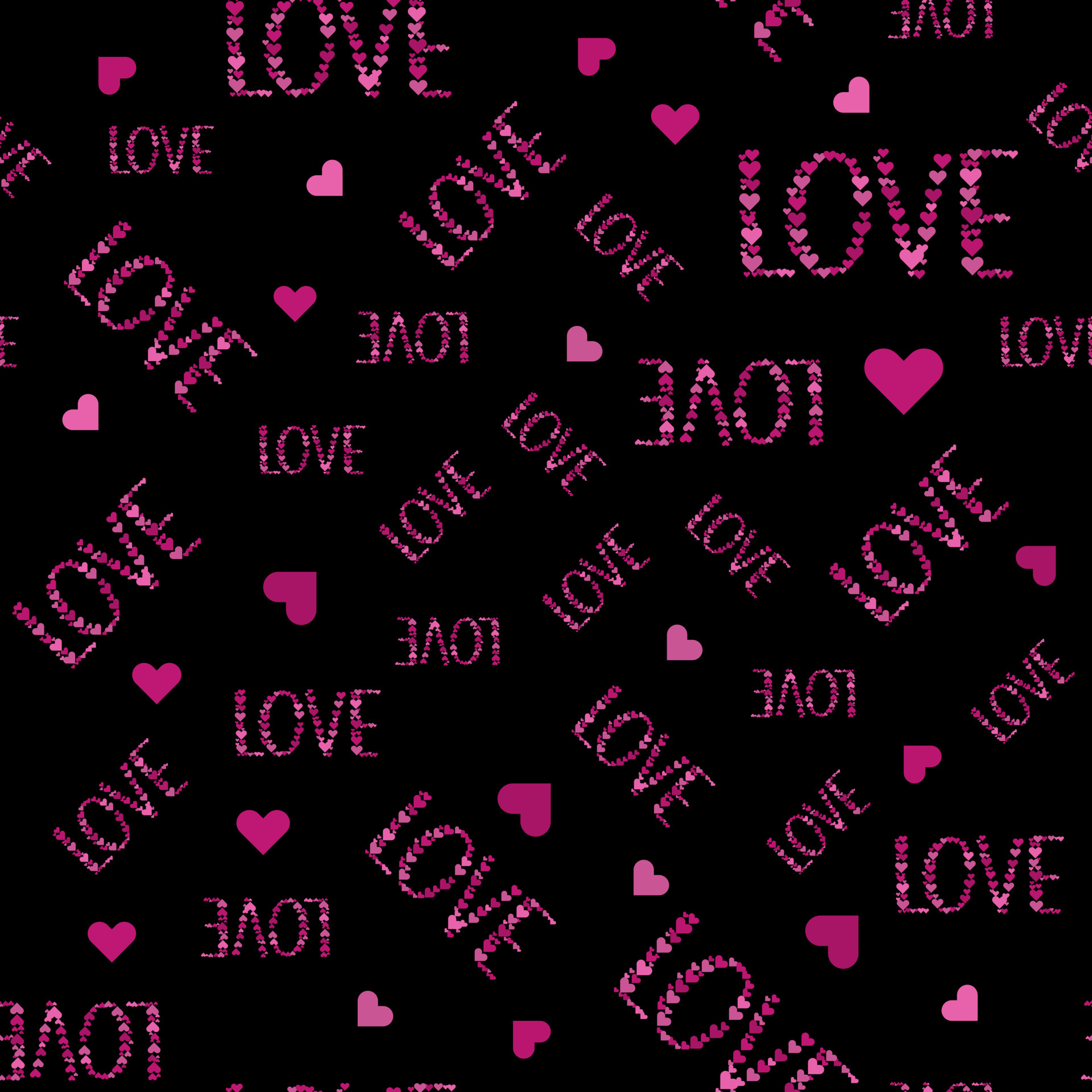 pink love words seamless pattern perfect for background or wallpaper  5420127 Vector Art at Vecteezy