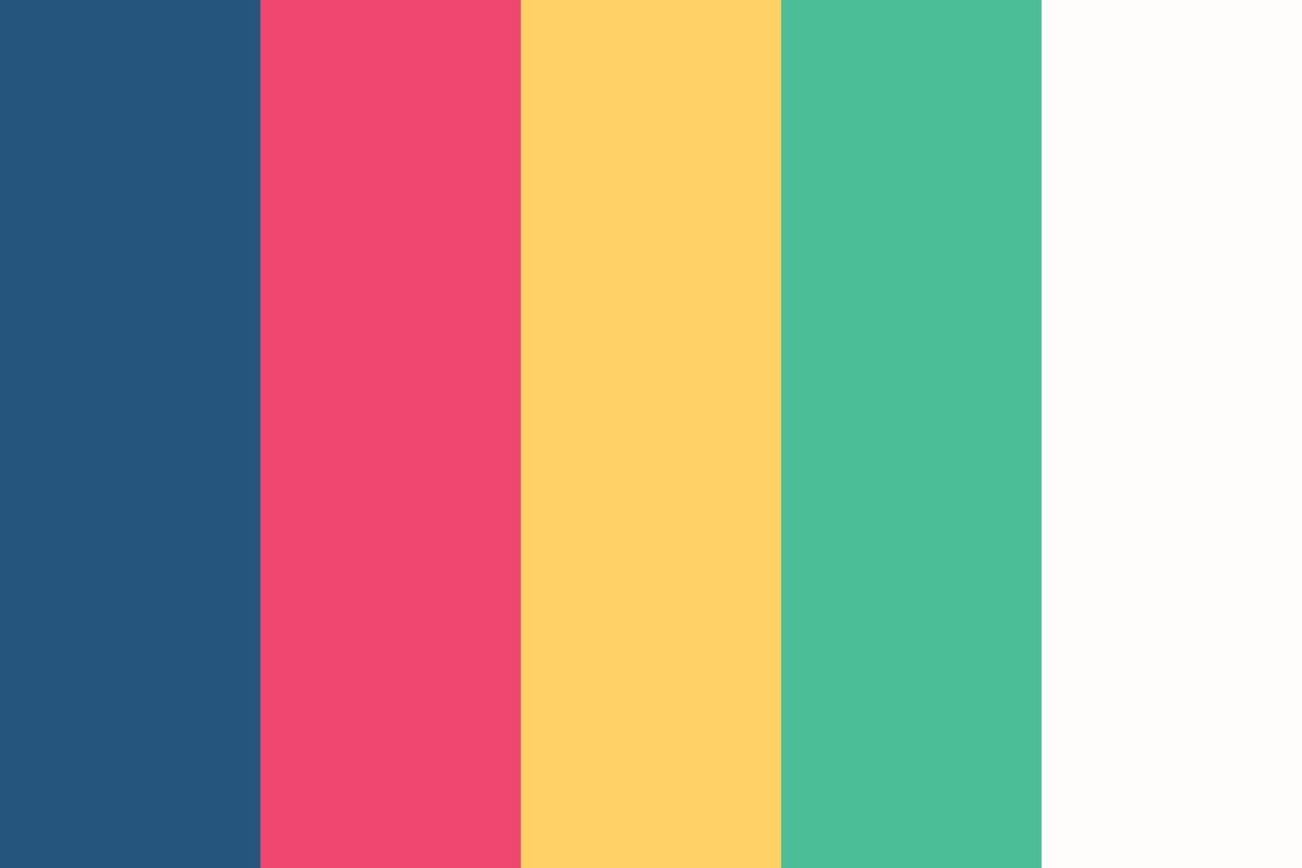 paletas de combinaciones de esquemas de color. ilustración cmyk colores para imprimir. paleta de colores vectoriales vector