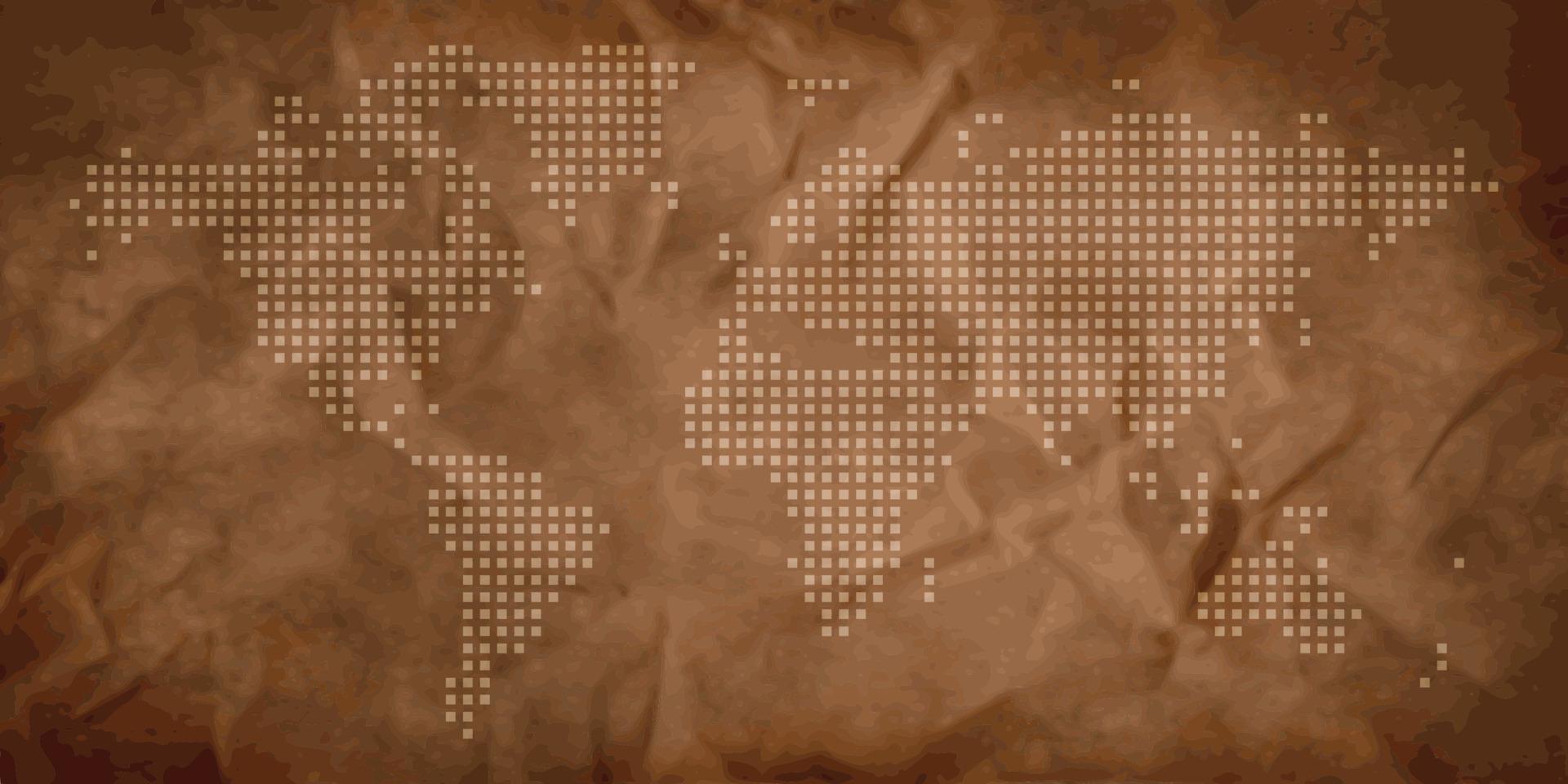 World map template with continents, North and South America, Europe and Asia, Africa and Australia vector