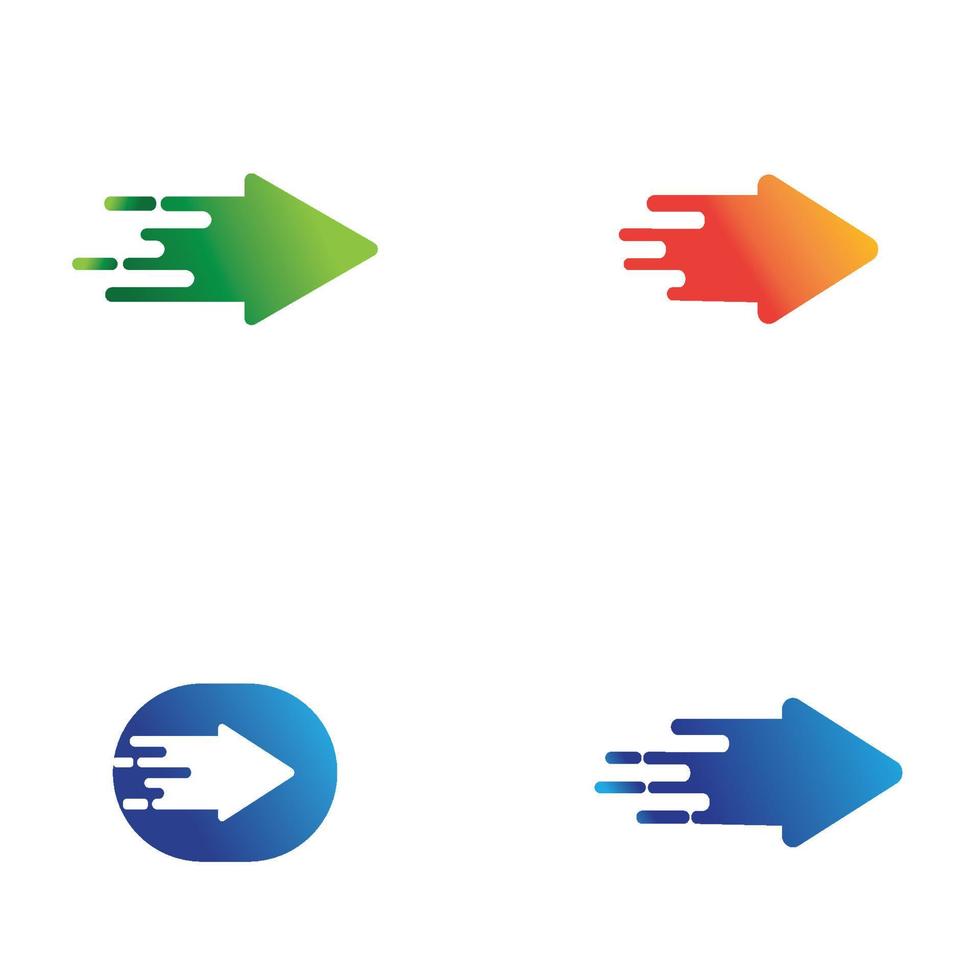 Fast arrow logo vector template