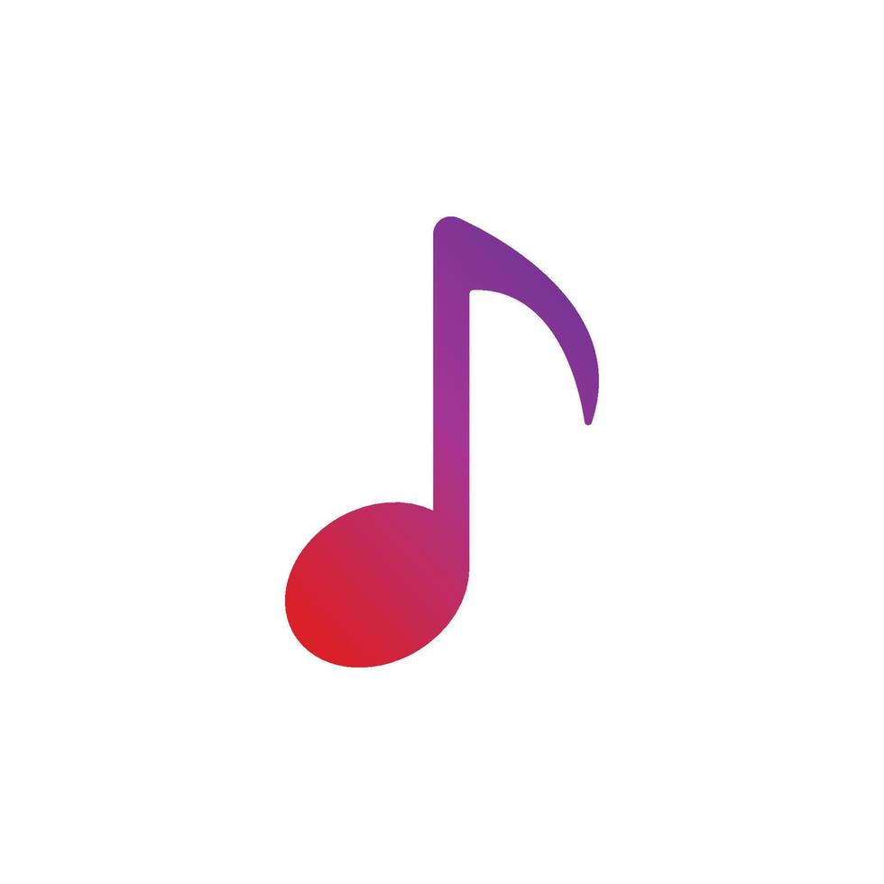 Music note Icon Vector illustration design