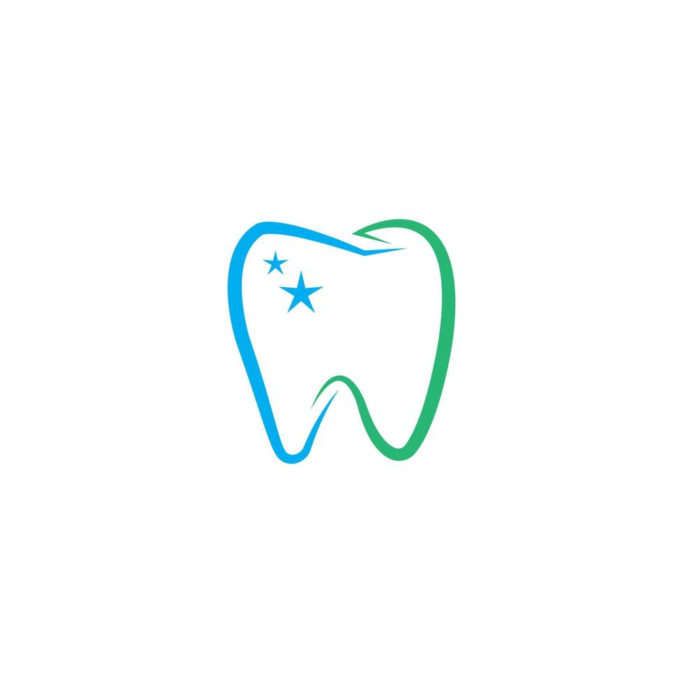 Ilustración de vector de plantilla de logotipo dental