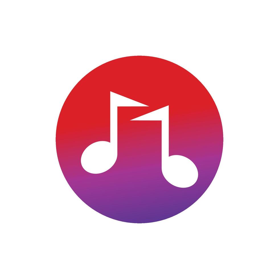 Music note Icon Vector illustration design
