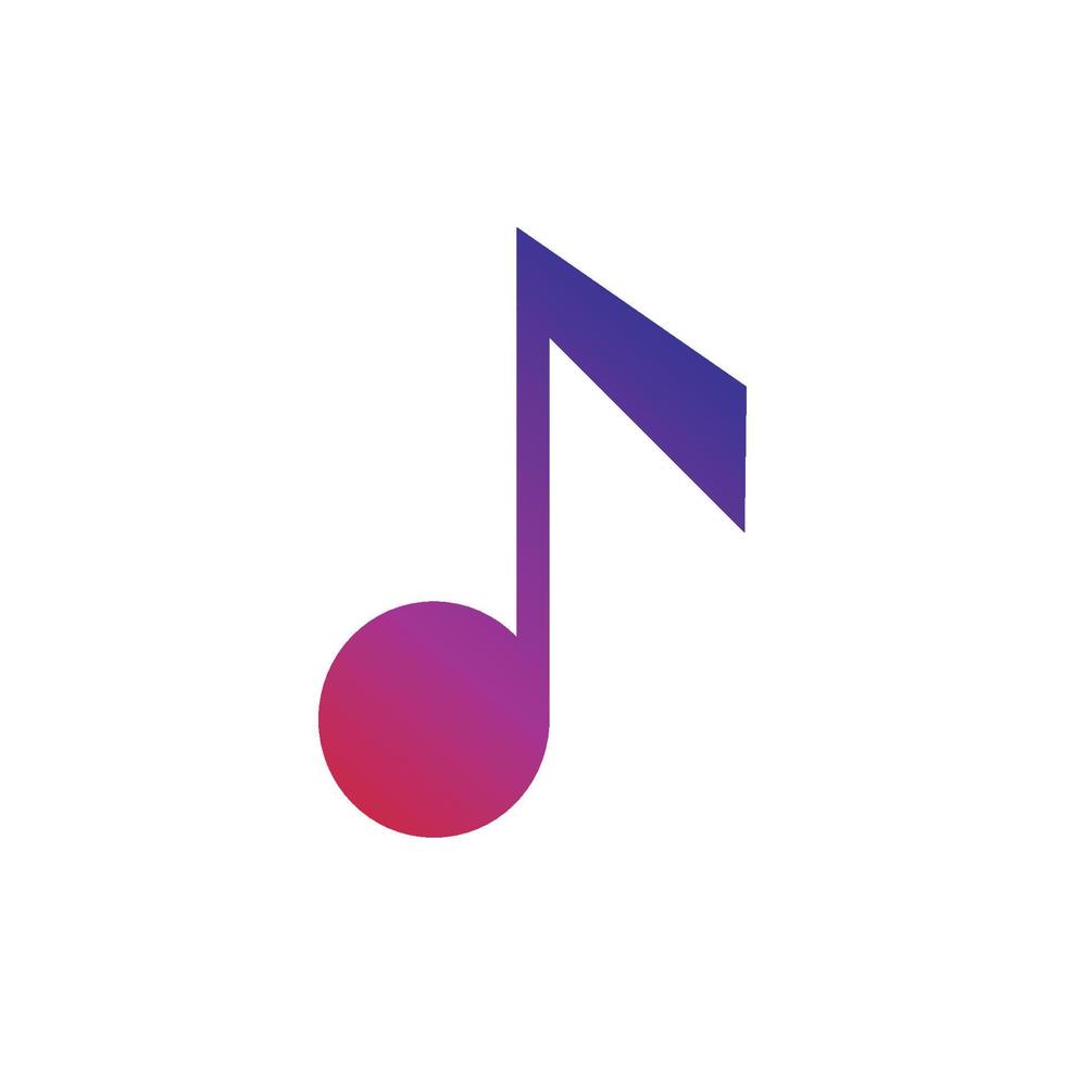 Music note Icon Vector illustration design