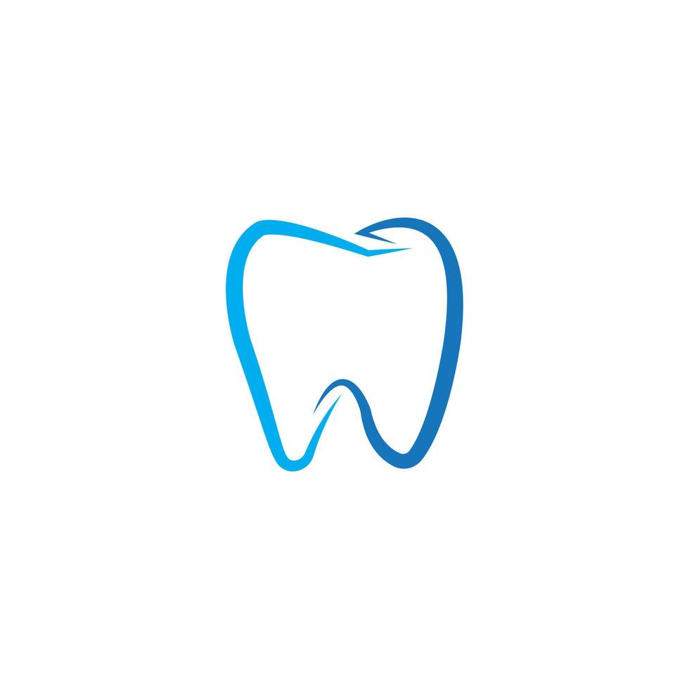 Ilustración de vector de plantilla de logotipo dental