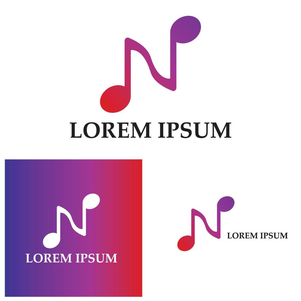Music Note Icon Vector illustration design